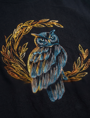 Owl Embroidered Oversize T-shirt