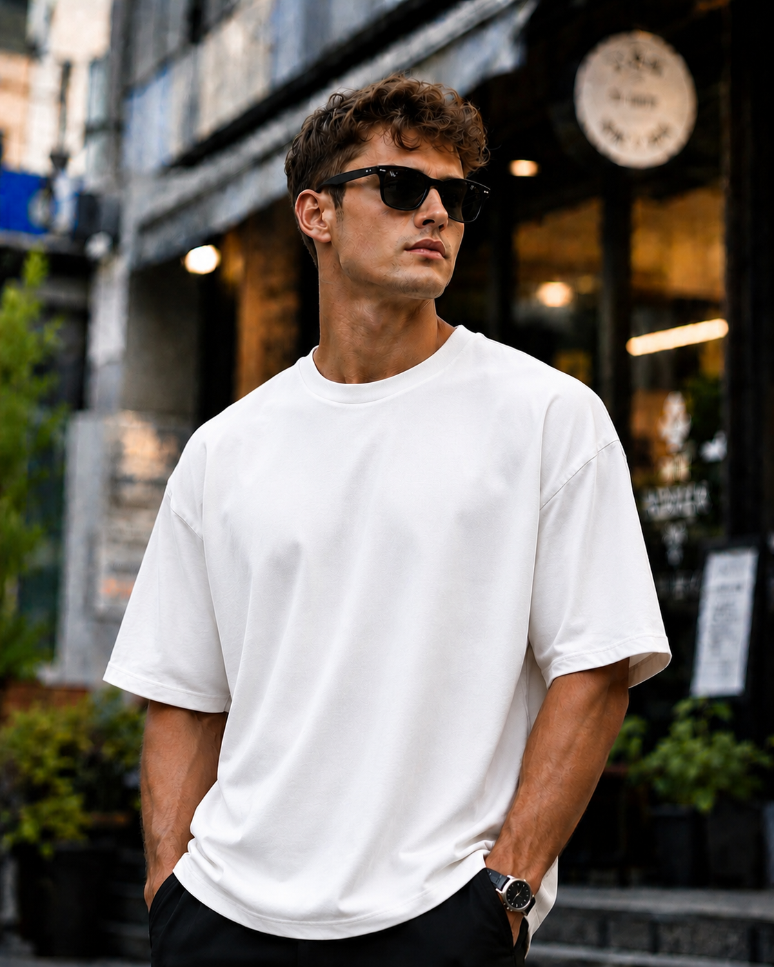 White Plain Oversized T-shirt